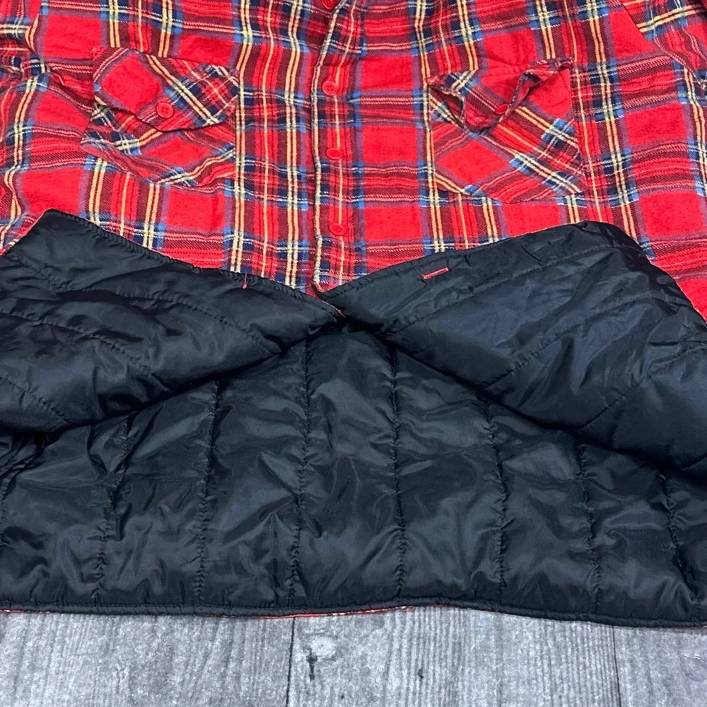 Dickies Plaid Padded Flannel Shacket [MRC-002] - Picture 7 of 10